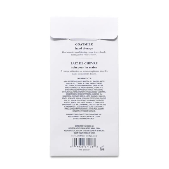 Crabtree & Evelyn Goat Milk Hand Therapy Cream 3.5 oz Moisturizer for Dry Skin - Picture 4 of 4